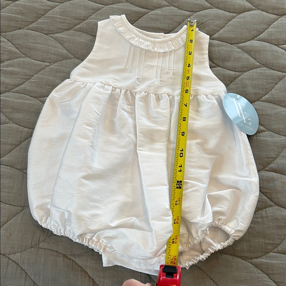 Little English New with Tags White Formal/ Special Occasion Bubble - Picture 6 of 7